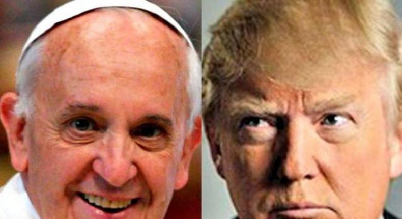 Pope Francis, Donald Trump