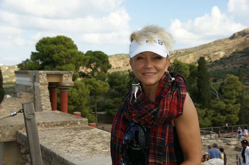 Małgorzata Ostrowska w Grecji - Kreta, Knossos (2011 r.)