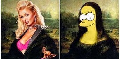 Mona Lisa pokazuje pupę