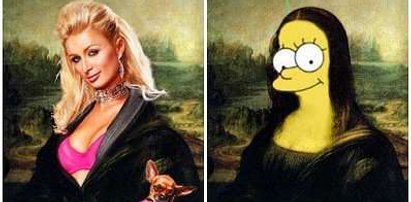 Mona Lisa pokazuje pupę