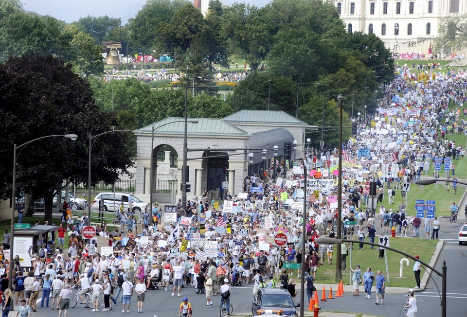 USA KONWENCJA REPUBLIKANÓW PROTEST