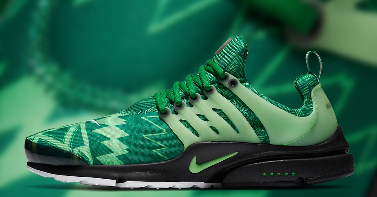 (8.5/10 Great Condition) Nike Air Presto Naija Shoes Men\'s Size L 11-13 Green Nike Presto  main image 4