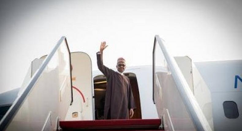 President Muhammadu Buhari leaves Abuja for Kenya on January 27, 2016