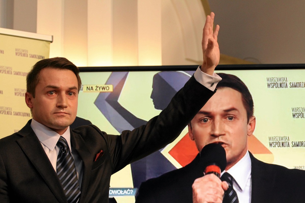 Burmistrz Ursynowa Piotr Guział