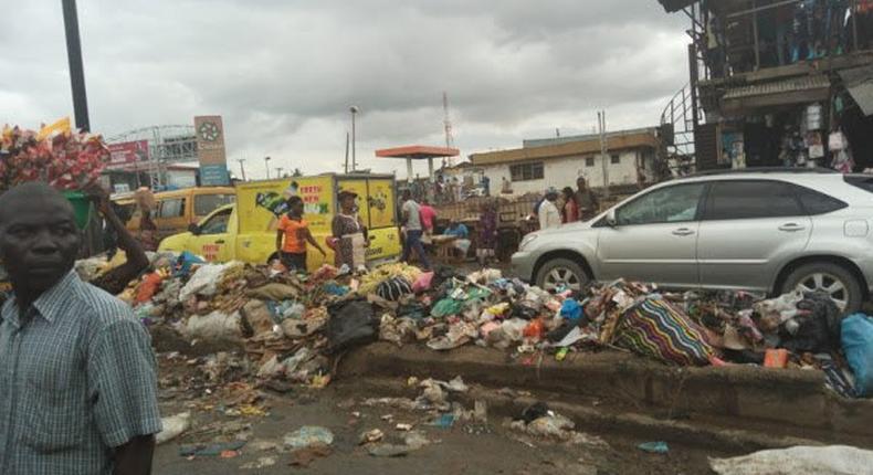 Dirty lagos street