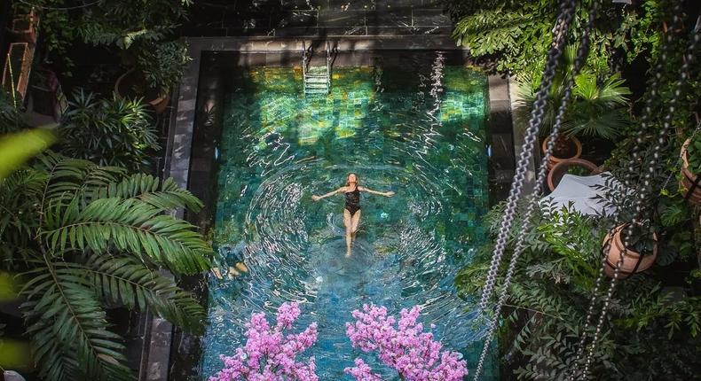 The Bali-inspired jungle pool.Manon Les Suites Press Library