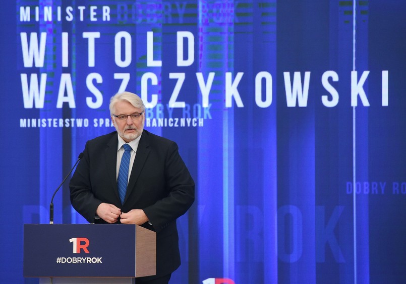 Minister spraw zagranicznych Witold Waszczykowski przedstawia sprawozdanie z pracy swojego resortu.