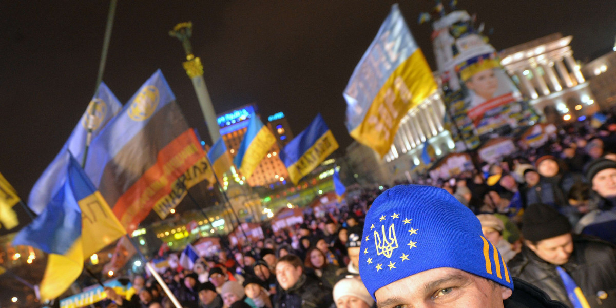 Protest na Ukrainie