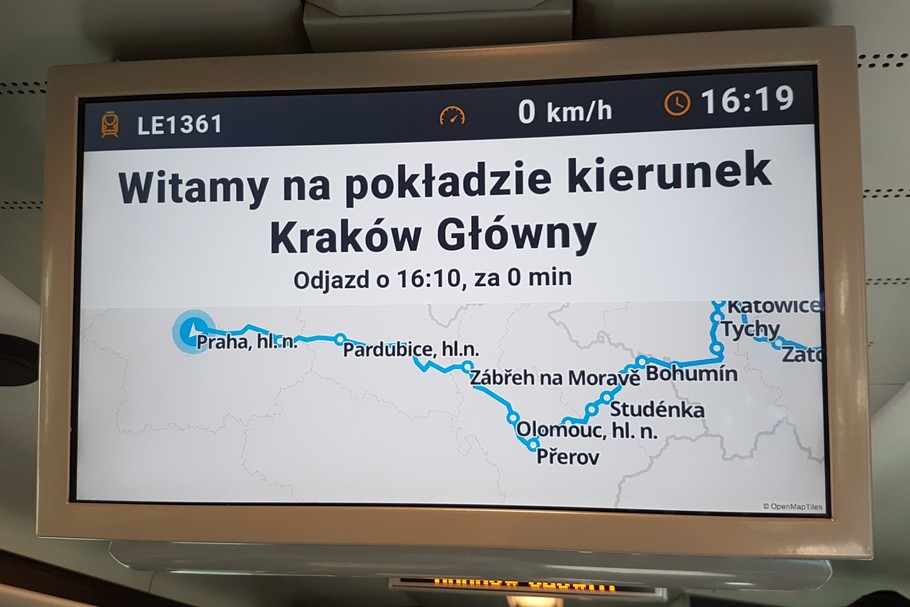 W trasę ruszył pierwszy pociąg Leo Express z Pragi do Krakowa