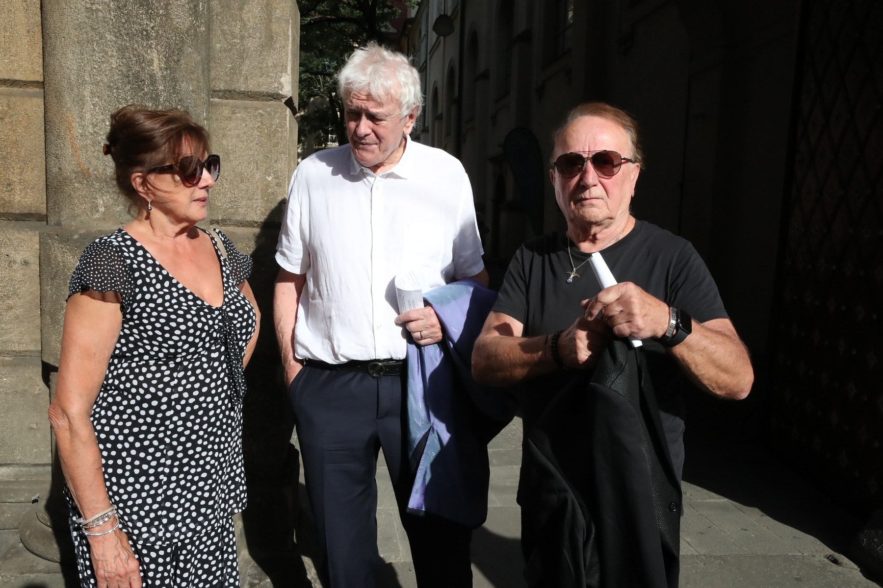 Manažér a producent Miloš Zapletal, Marie Rottrová a Petr Janda.