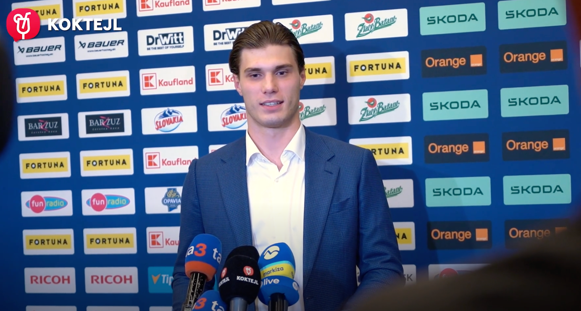 Hokejista Juraj Slafkovský.