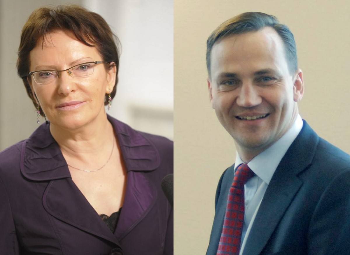 Ewa Kopacz, Radosław Sikorski fot. Newspix.pl/Marcin Lobaczewski i Michal Rozbicki
