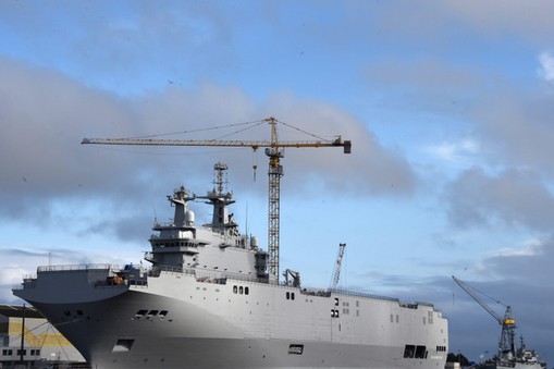 FRANCE MISTRAL HELICOPTER CARRIER