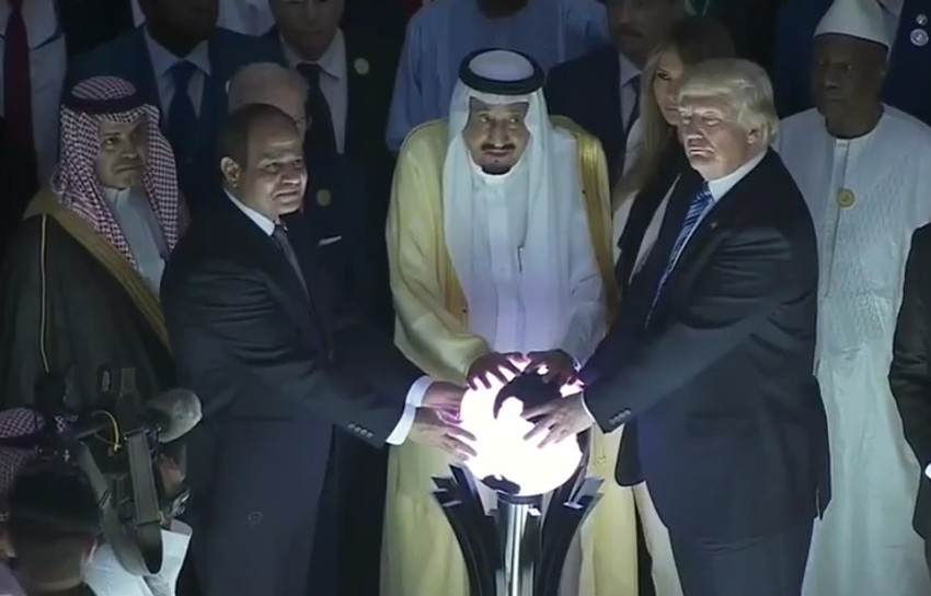 Donald Tramp, Saudijska Arabija, Kugla
