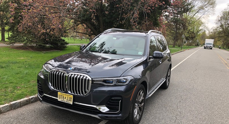 Say hello to the Big Bimmer! Our 2019 BMW X7 xDrive50i tester arrived in a dashing Arctic Gray Metallic paint job. The X7 is built in South Carolina, and without options, this SUV costs $92,600.