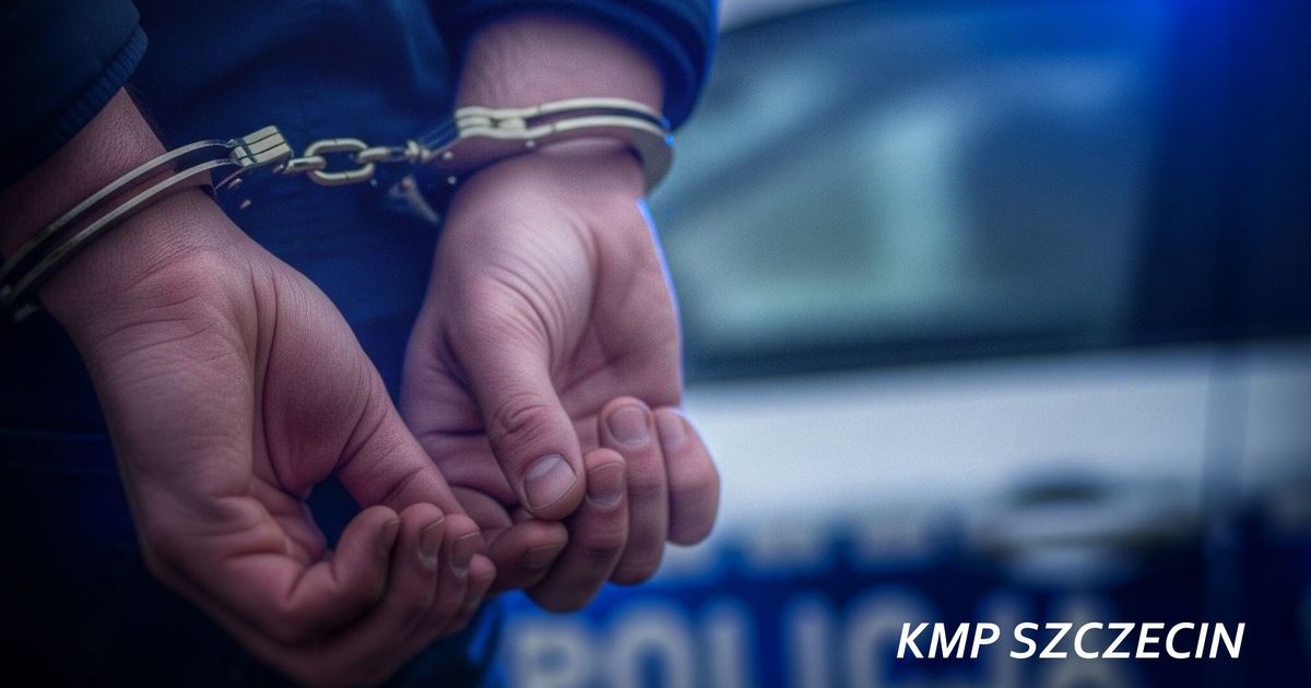 Kradzież rozbójnicza w szczecińskim markecie. Agresywny sprawca szybko pożałował