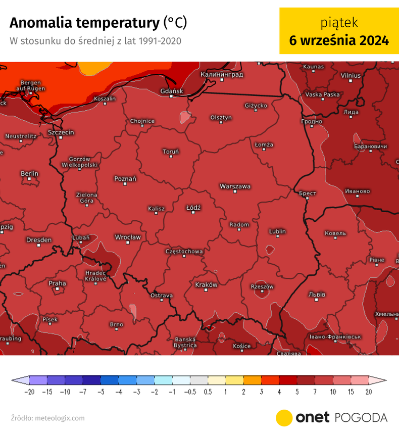 Temperatura w piątek będzie nawet o 10 st. C wyższa niż wskazuje średnia