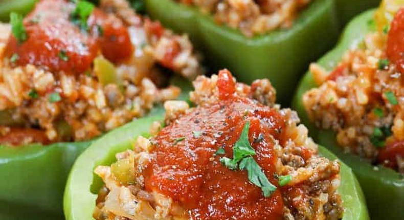 Try this stuffed green pepper recipe instead of baking/Courtesy