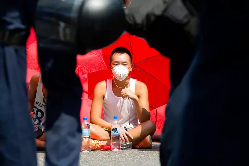 Protesty w Hong Kongu / fot. Lucas Schifres