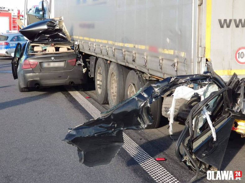 Śmiertelny wypadek na autostradzie A4 w kierunku Wrocławia