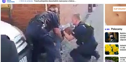 Brutalna interwencja policji w Zabrzu. "Panowie, on pije piwo 0,0"