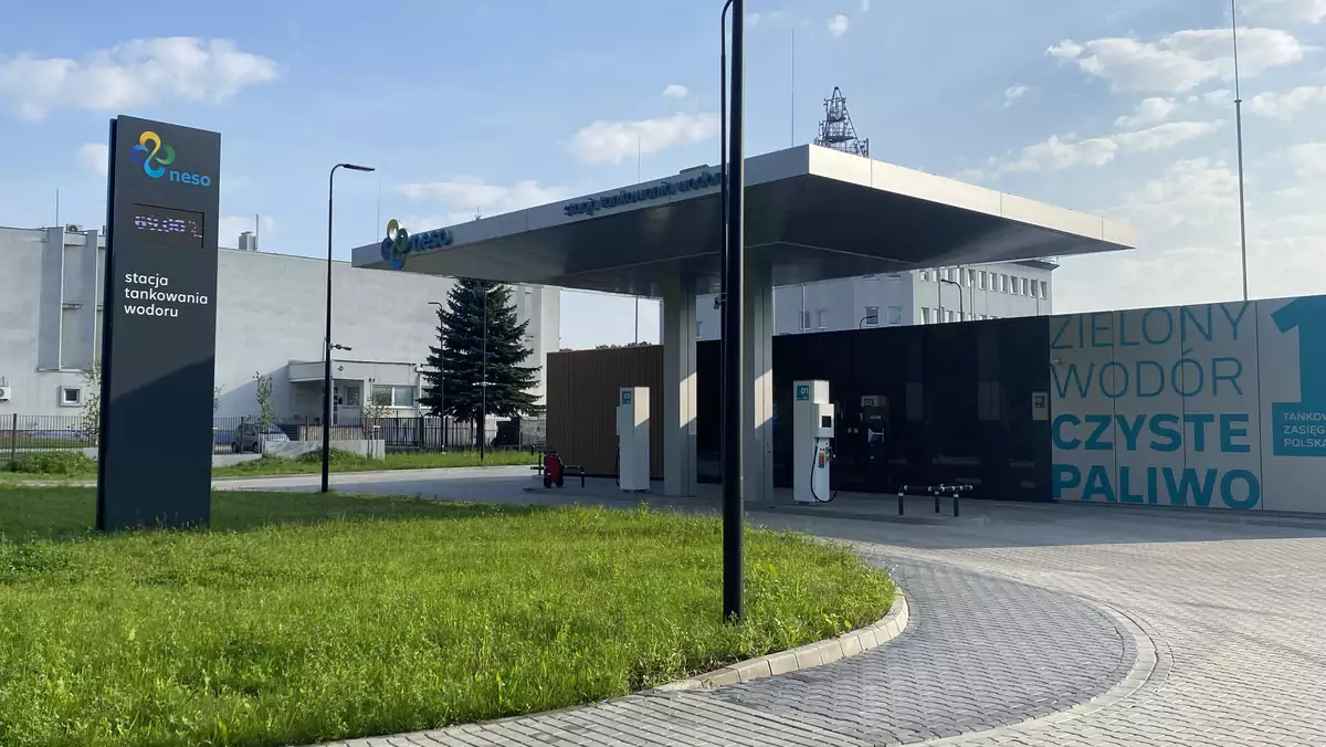 Stacja wodorowa NESO. Pierwsza stacja tankowania wodoru w Polsce
