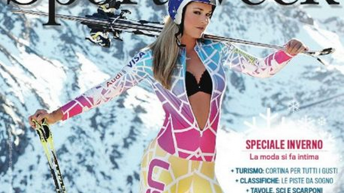 Lindsey Vonn, piękna i utytułowana amerykańska alpejka, wzięła udział w sesji zdjęciowej dla włoskiego magazynu "Sport Week".