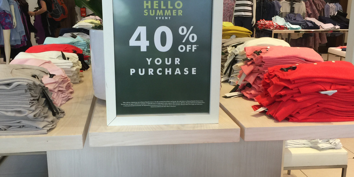 We went to Banana Republic and saw why sales are plummeting