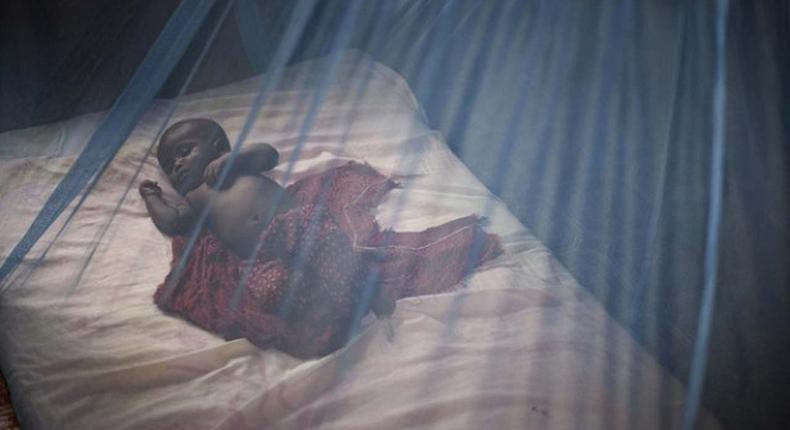 A baby under a mosquito net (image used for illustration) [Guardian]