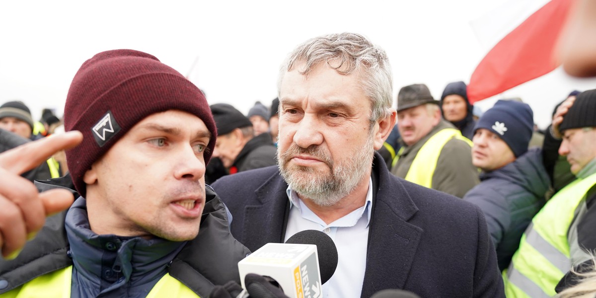 Rolnicy zablokowali autostradę A2