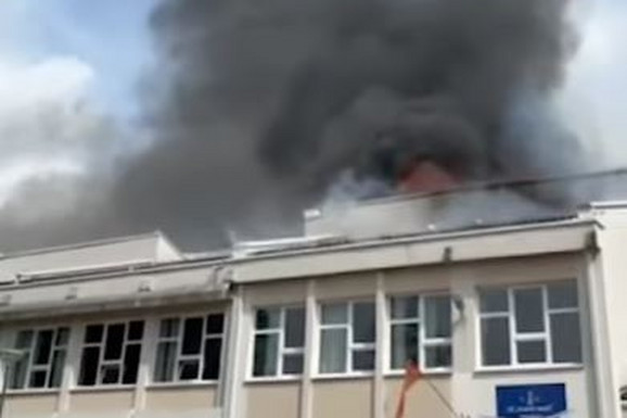 Jeziv snimak! Mali maturanti zapalili školu, direktorka otkrila kako je došlo do požara u OŠ "Vlado Milić" (VIDEO)