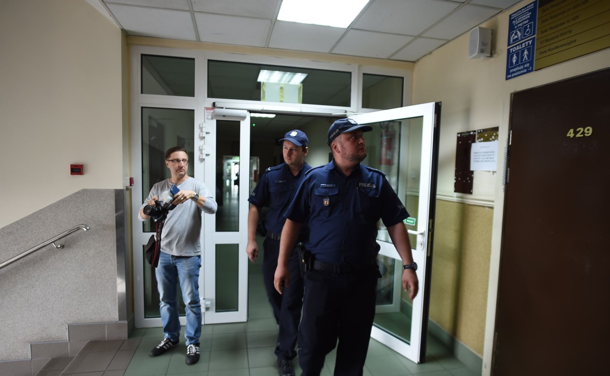 Policja w łódzkim sądzie