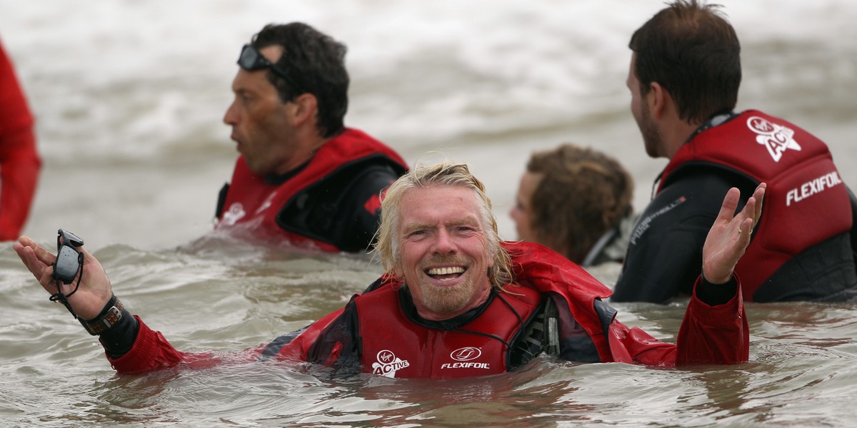 Richard Branson czasem relaksuje się uprawiając kitesurfing, a czasm grając w szachy