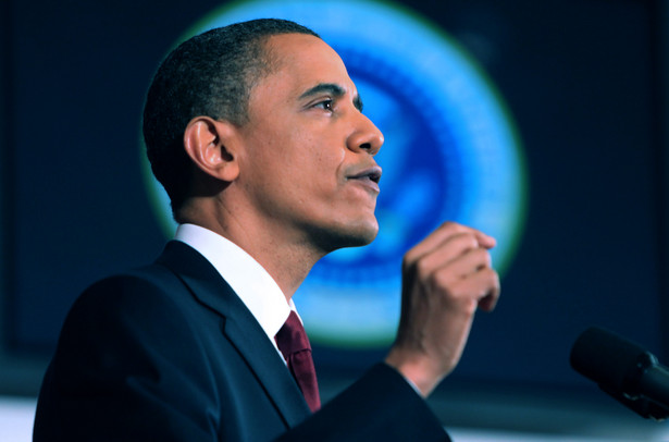Prezydent USA Barack Obama przemawia w National Defense University w Waszyngtonie, DC, USA