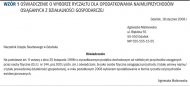 Wzór 1. Oświadczenie o wyborze ryczałtu
    dla opodatkowania najmu/przychodów osiąganych z działalności
    gospodarczej