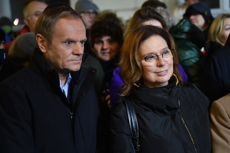 Donald Tusk i Małgorzata Kidawa-Błońska w 2021 r.