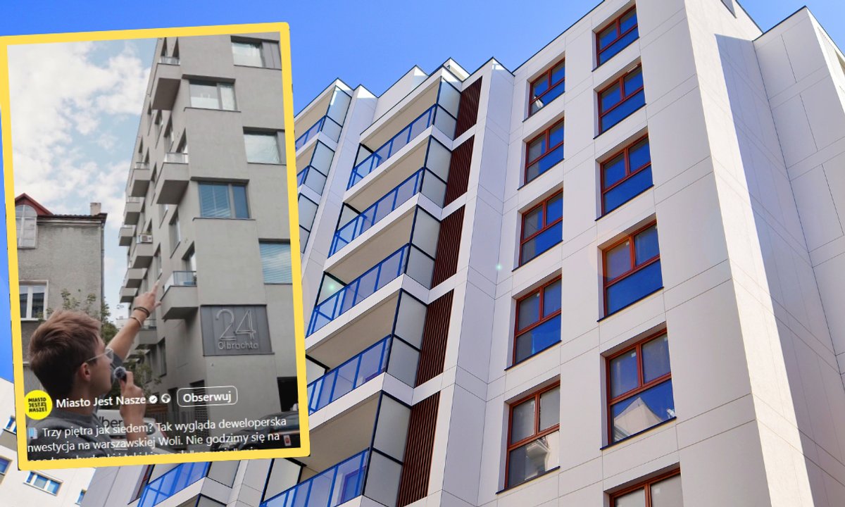 "Trzypiętrowy" blok ma siedem kondygnacji. "Przykład deweloperskiej chciwości"