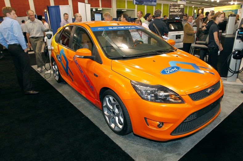 Ford Focus Electric na pokazie Plug-In 2010 w San Jose w USA. Fot. Tony Avelar/Bloomberg