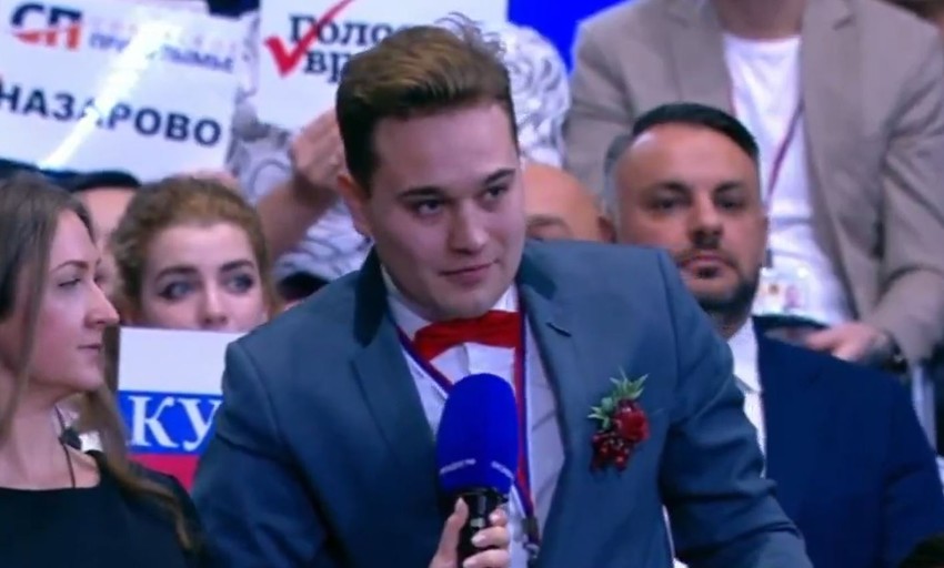 Novinar Kiril Bažanov zaprosio devojku na Putinovoj konferenciji