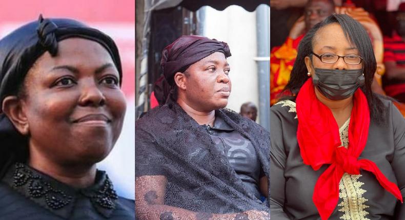 Lydia Seyram Alhassan,  Ophelia Hayford and Linda Obenewaa Akweley Ocloo