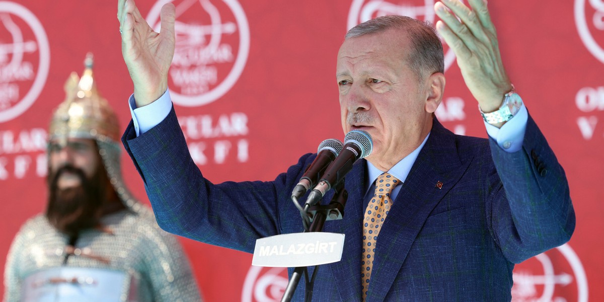 Prezydent Turcji Recep Tayyip Erdogan