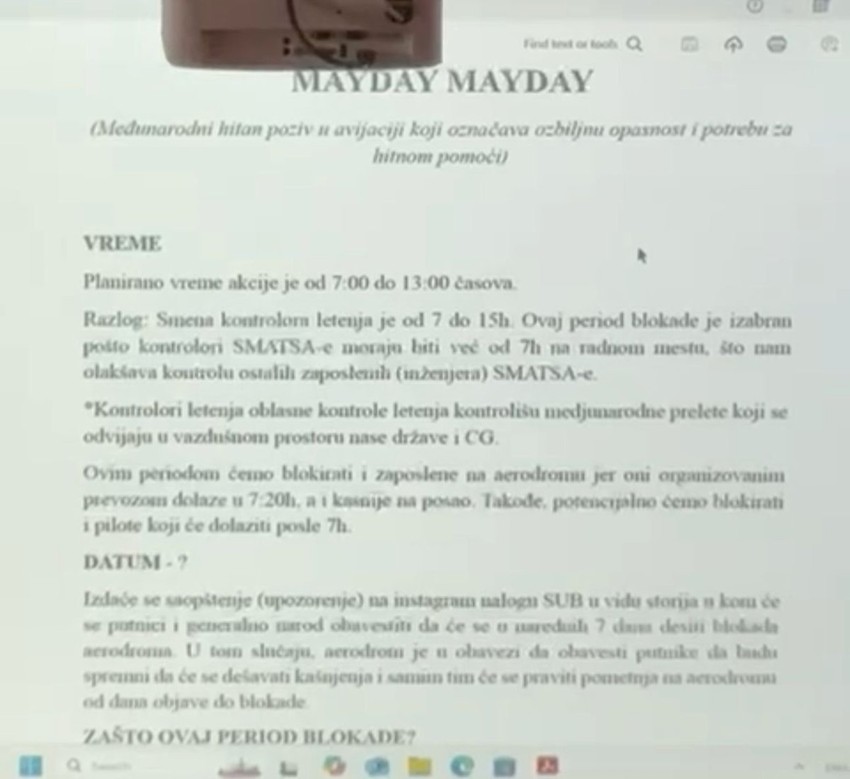 Dokument koji je pročitan na plenumu na Medicinskom fakultetu