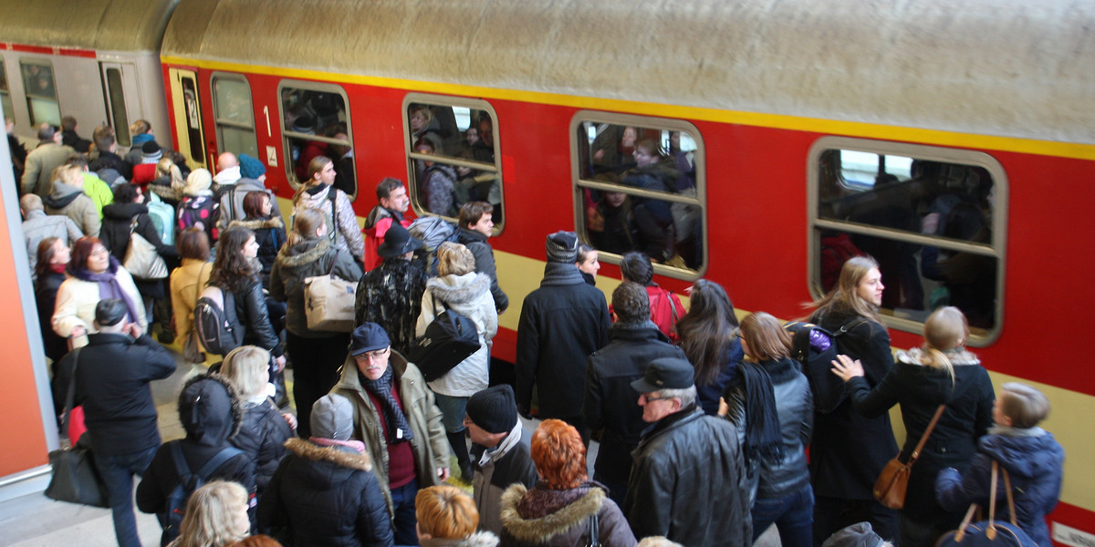 Tłok w pociągu