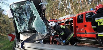 Wypadek autobusu w Zachodniopomorskiem. 25 rannych, 7 ciężko!