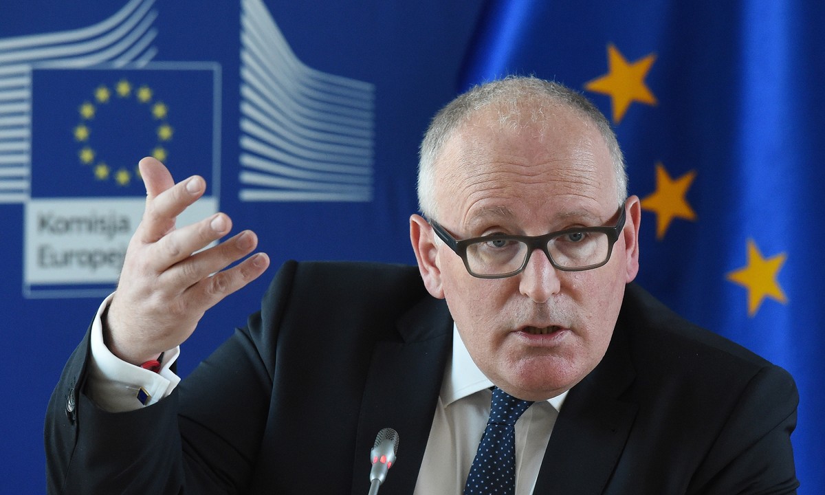Wiceprzewodniczący Komisji Europejskiej Frans Timmermans