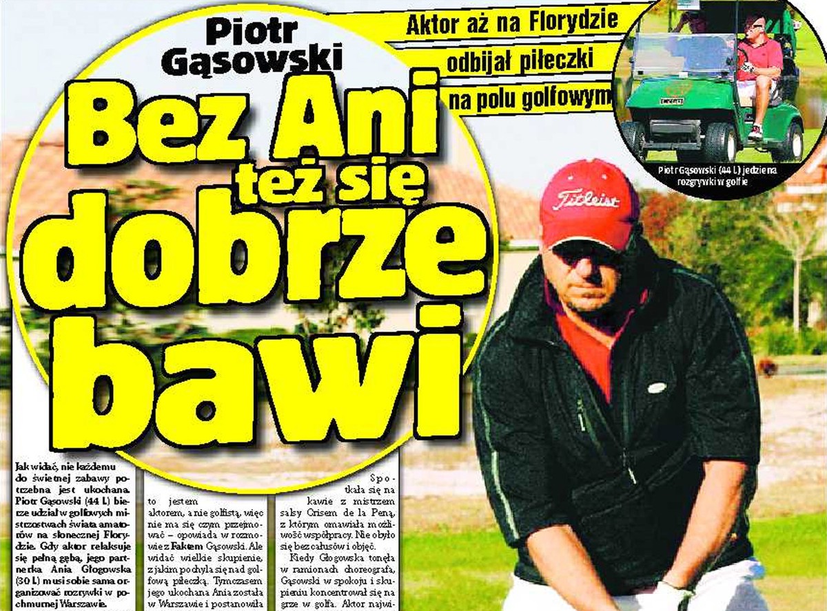 Gąsowski dobrze bawi się z kijem
