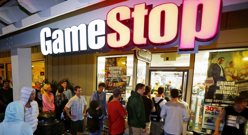 Meme stock GameStop surges nearly 50% after it posted a surprise profit for the first time in two years.Reuters