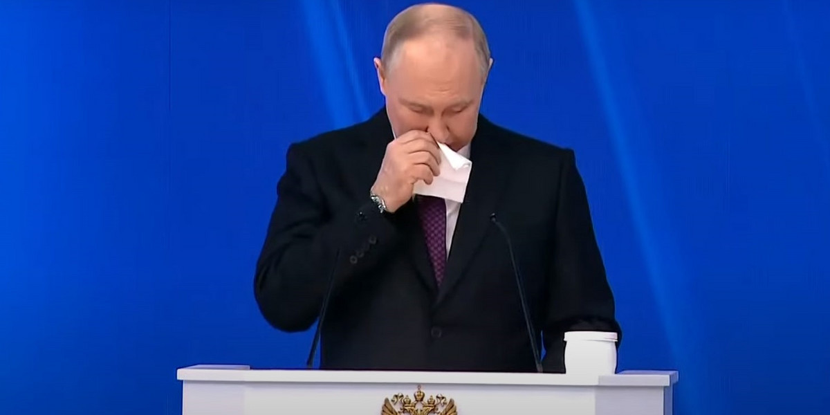Widocznie chory Putin przemówił. Ekspert od mowy ciała aż się zląkł.