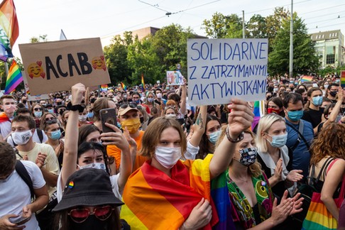 Protest przeciwko zatrzymaniu Margot, Wrocław, 10 sierpnia 2020 r.