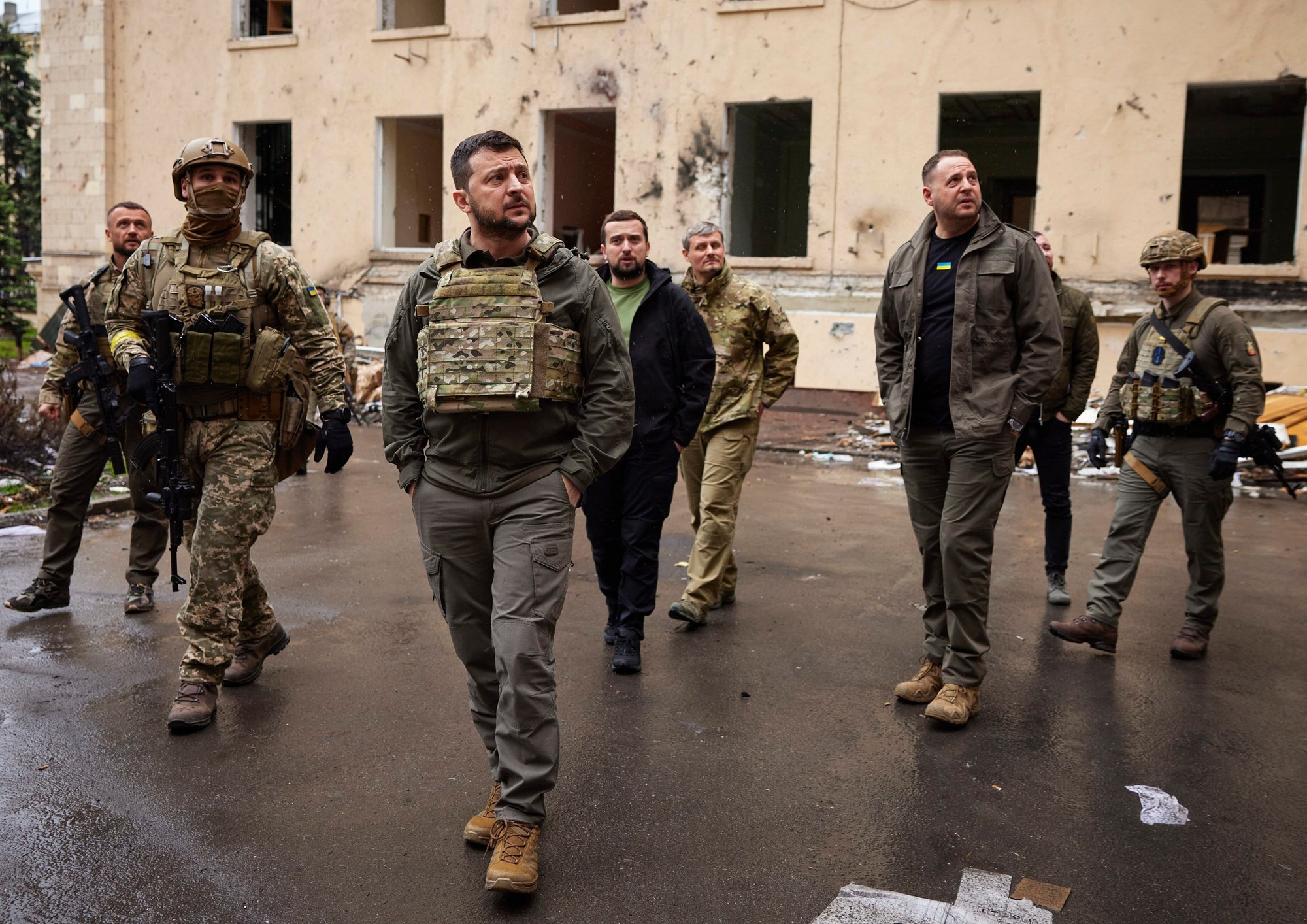 Volodymyr Zelenskyj navštívil Charkovskú oblasť